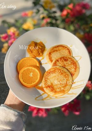 Hình của món Bánh rán sữa chưa - ăn dặm.