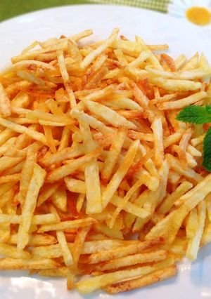 Una foto de Patatas cerilla (paja) caseras
