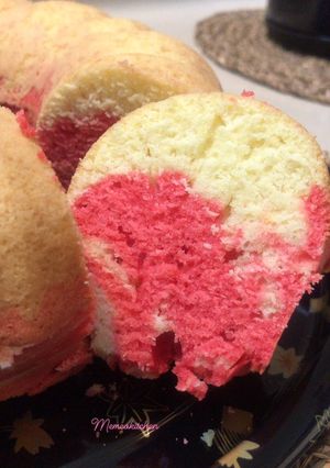 صورة لوصفة الكيك الرخاميه (marble cake)