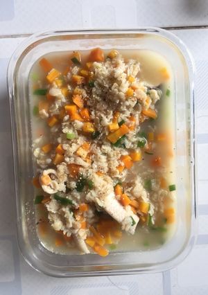 Hình của món Cháo yến mạch cá lóc.
