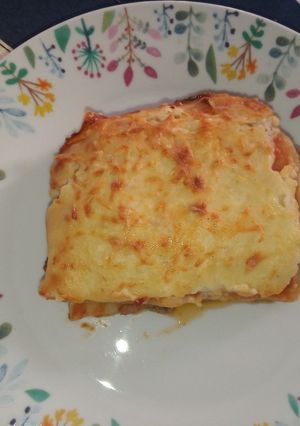 Una foto de Lasaña casera al horno