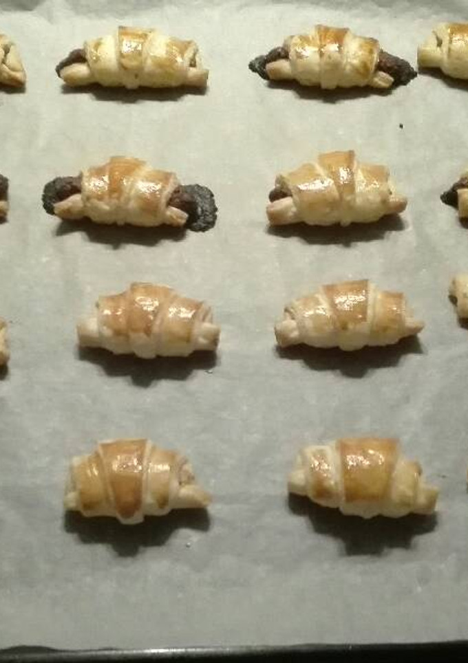 Una foto de Croisant de masa de hojaldre