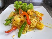 A picture of bún nghệ tôm