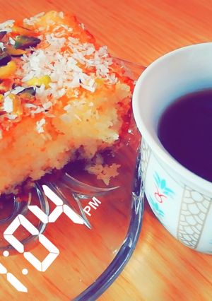صورة لوصفة بسبوسة السبع كاسات شهيه ومش طبيعيه