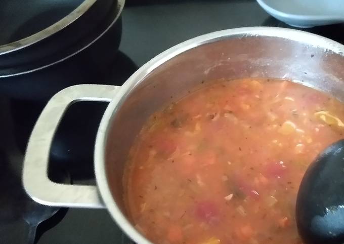 Steps to Prepare Quick Vegetable Soup