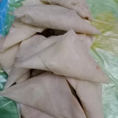 Malai boti samosa A picture of Malai boti samosa.
