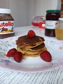 O poză a rețetei Pancakes vegane.