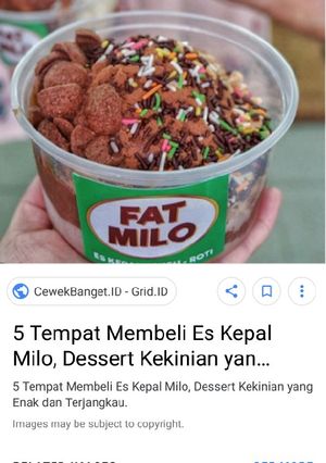 Foto resep Es kepal milo 😙😙