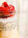 Berry Honey Oats in Jar