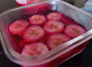 Una foto de Jalea con frutas