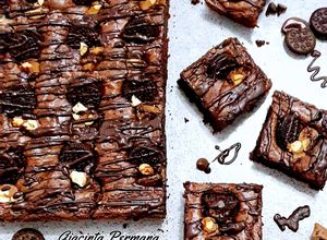 Foto resep Brownies topping oreo