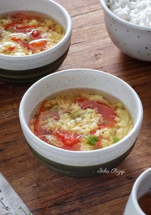 Foto resep Tan Hua Tang (Sup Tomat Telur)