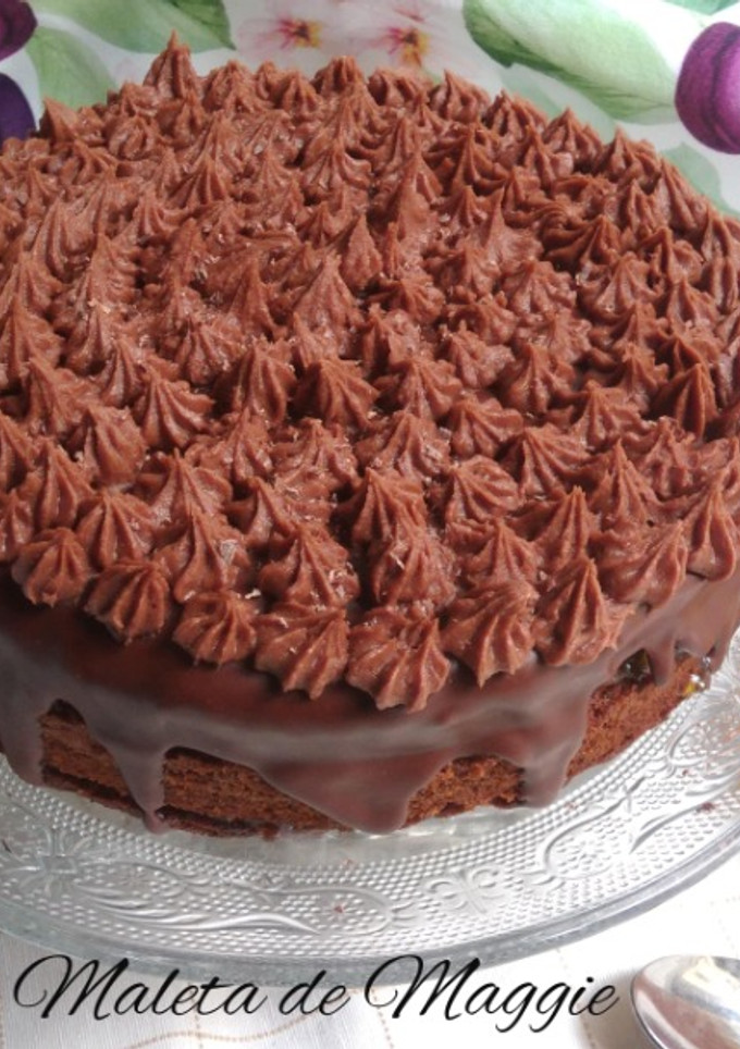 Una foto de Bizcocho de chocolate con naranja