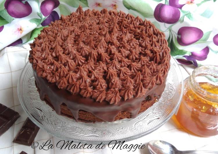 Bizcocho de chocolate con naranja