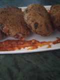 Arancini bean patty Mexican style