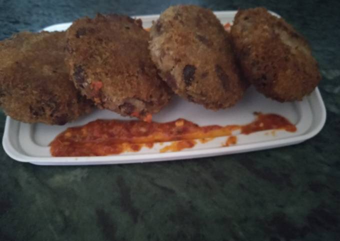 Recipe of Speedy Arancini bean patty Mexican style