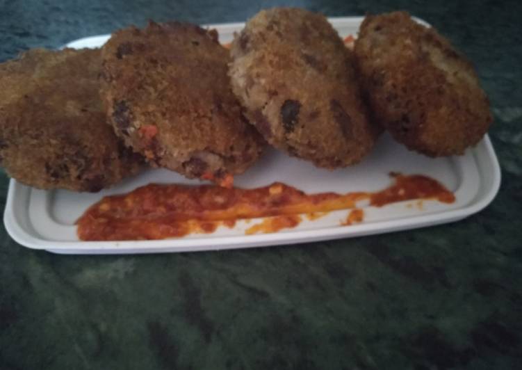 Recipe of Homemade Arancini bean patty Mexican style