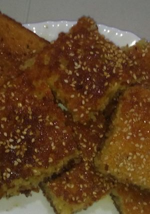 صورة لوصفة بسبوسه خفيف وبنين 🍝