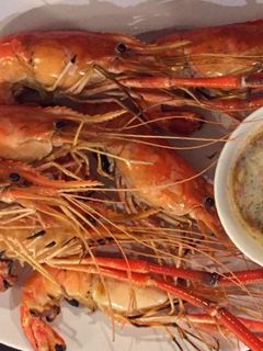 รูปของ กุ้งเผา น้ำจิ้มซีฟู้ด