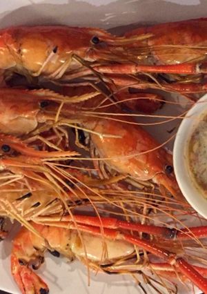 รูปของ กุ้งเผา น้ำจิ้มซีฟู้ด