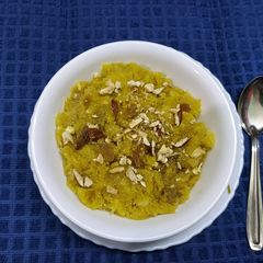 A picture of Pineapple Sheera or Halwa.