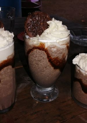 Una foto de Frappé de galleta oreo👨‍🍳🥛🥤🍽️