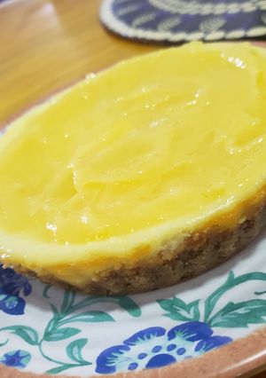 Una foto de Tarta de queso con limón