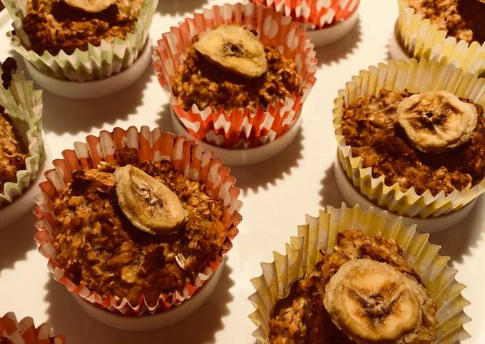 Banana oat muffins