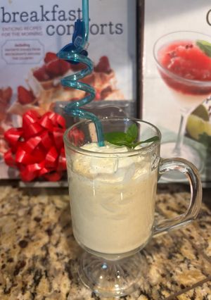 Hình của món Melon smoothie (sinh tố dưa gang đậu xanh).