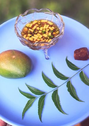 A picture of Ugadi pachadi.