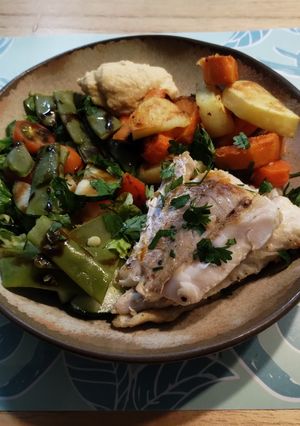 Una foto de Brótola al horno