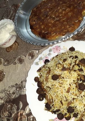 عکسی از دستور کلم پلو شیرازی😌