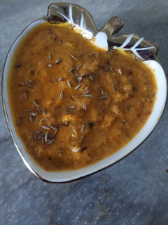 A picture of Banana 🍌 peels chutney.