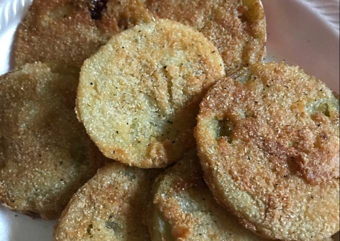 Steps to Prepare Favorite Fried Green Tomatoes