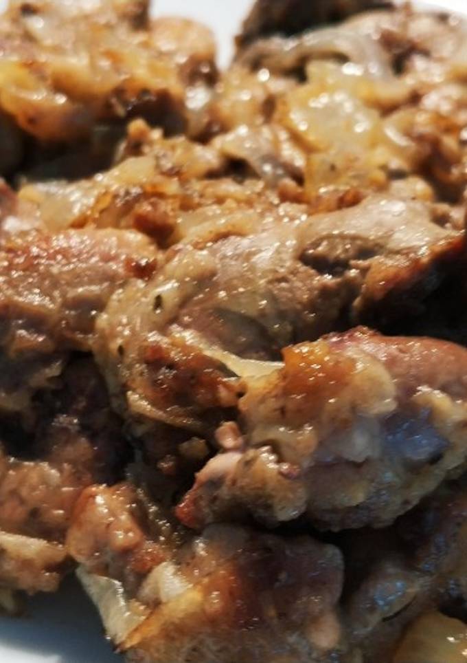 Печень с сердечками