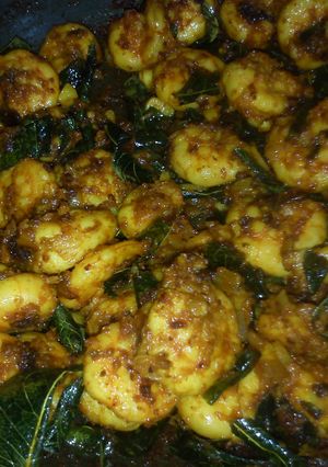 A picture of Kerala style prawn fry.