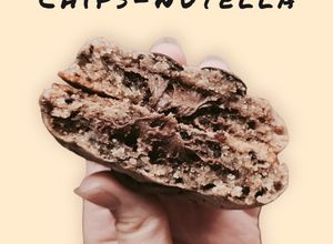 Una foto de Galletas con chips y Nutella estilo NY