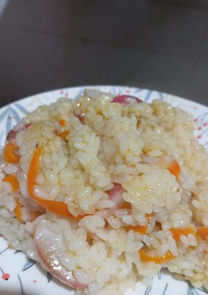 Una foto de Arroz vegano improvisado