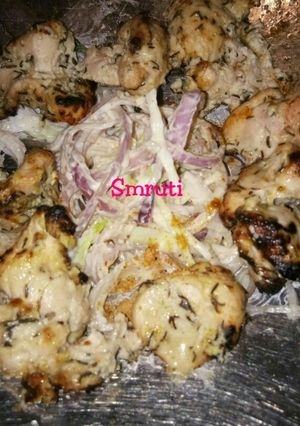 A picture of Malai Chicken Tikka.