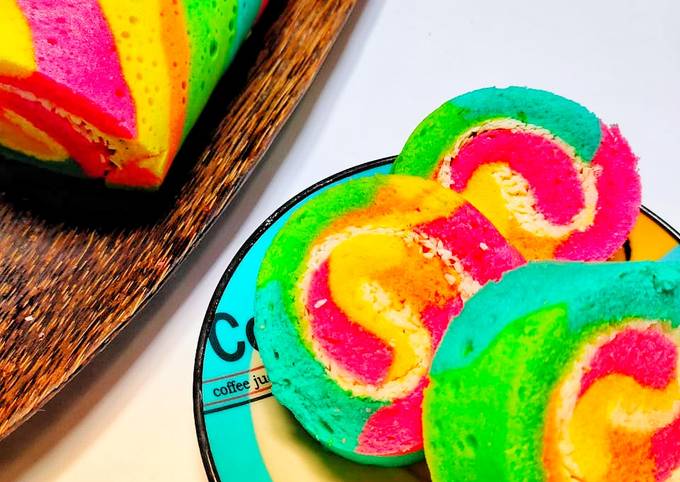 Easiest Way to Prepare Delicious Bolu gulung rainbow