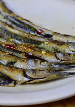Una foto de Pajaritos fritos con chile y ajo