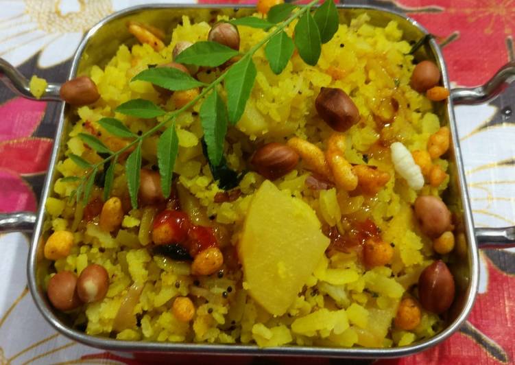 Steps to Make Any-night-of-the-week Healthy &amp; tasty breakfast poha