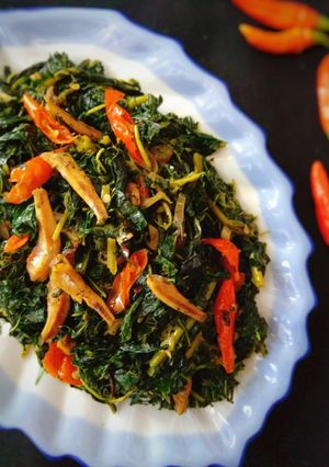 Foto resep Oseng Daun Pepaya Teri