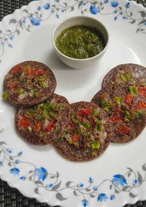 A picture of Whole Ragi Mini Uttapa.