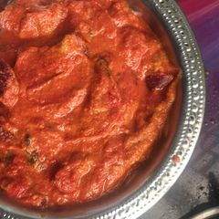 A picture of Beet root gravy.