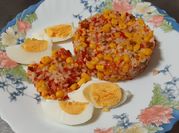 Una foto de ensalada de arroz