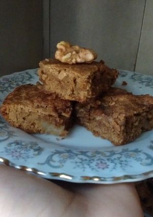 Una foto de Blondies de manzana y canela🍁🍂
