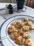 Garlic coriander shrimps