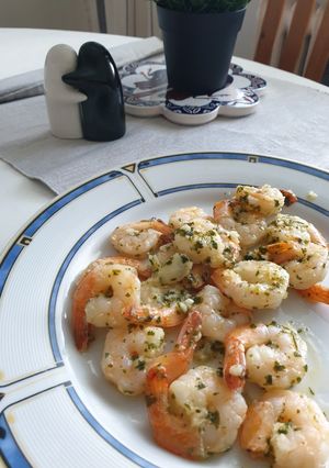 Foto resep Garlic coriander shrimps