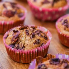 A picture of Pear-Granola Muffins.